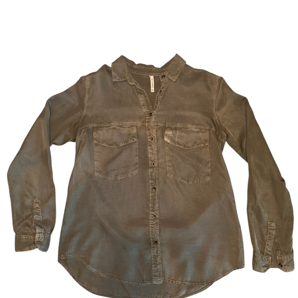 Madewell Olive Green Button-Up Shirt